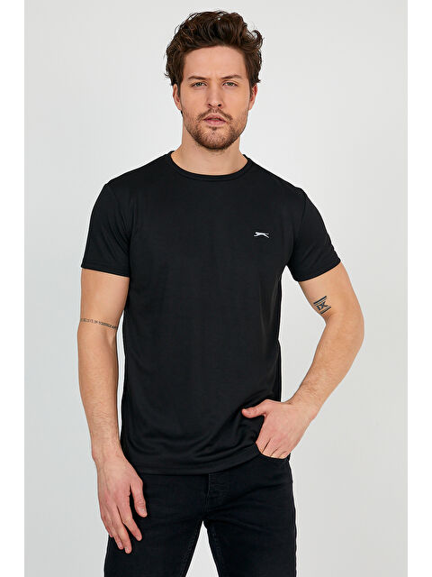 SLAZENGER REPUBLIC Erkek Tişört Siyah