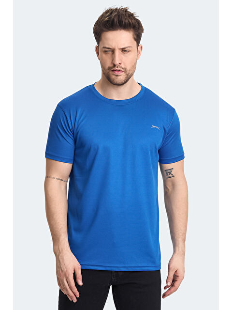 SLAZENGER REPUBLIC Erkek Tişört Saks Mavi
