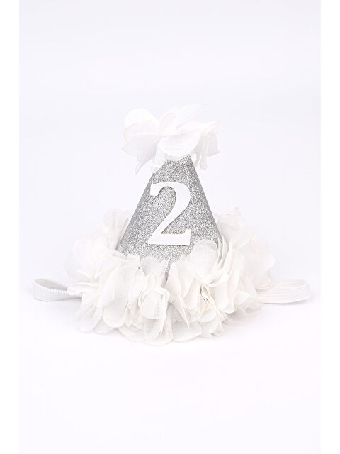 Le Mabelle Gümüş 2 Yaş Huni Doğum Günü Tacı - S000383925-18105