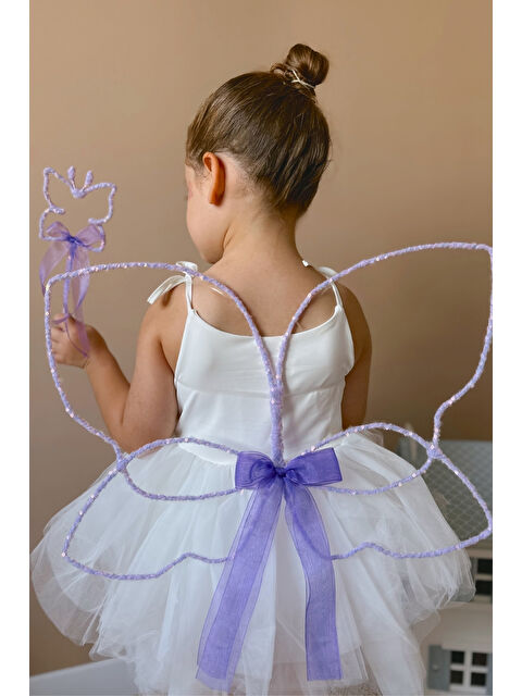 Le Mabelle Lila Pullu 2'li Kelebek Kanat Asa Set - S000238176-17878