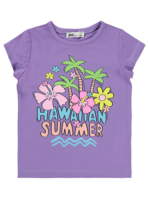 Civil Girls Kız Çocuk Tişört 2-5 Yaş Açık Mor