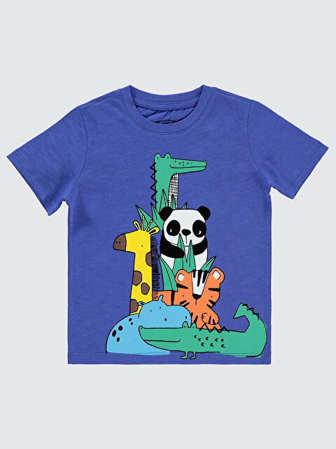 Civil Boys Erkek Çocuk Tişört 2-5 Yaş Saks Mavisi