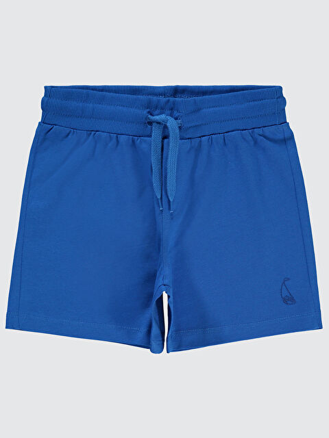 Civil Boys Erkek Çocuk Şort 6-9 Yaş Saks Mavi