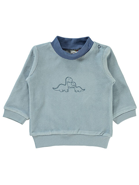 Civil Erkek Bebek Sweatshirt 6-18 Ay İndigo - S000283814-23093