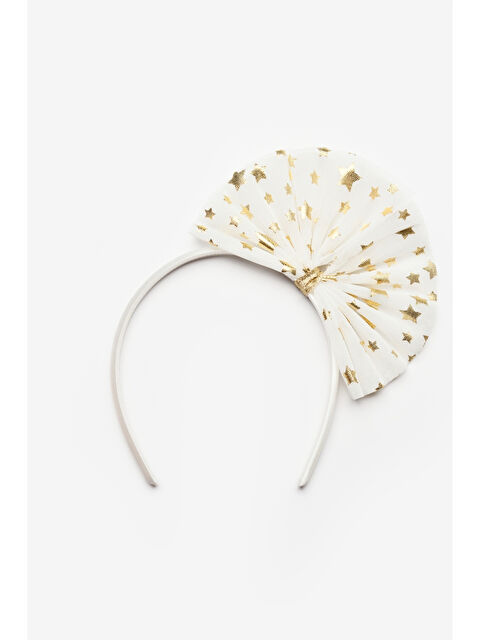 Le Mabelle Beyaz Yıldızlı Tül Fiyonklu Kız Çocuk Taç - S000371867-20063