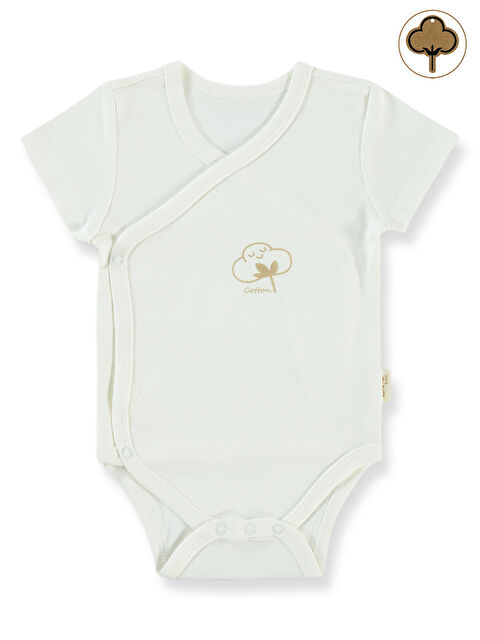 Civil Baby Bebek Organik Çıtçıtlı Badi 0-3 Ay Ekru - S000201965-19965