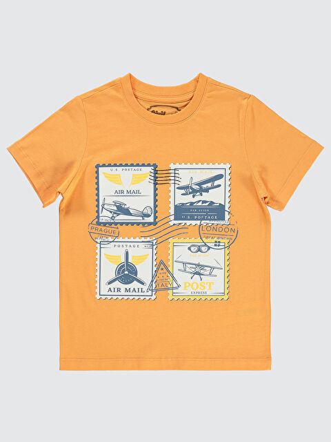 Civil Boys Erkek Çocuk Tişört 10-13 Yaş Turuncu