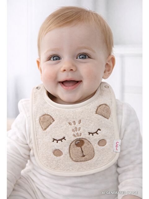 İrya Teddy Bebek Önlüğü Krem - S000174417-19966