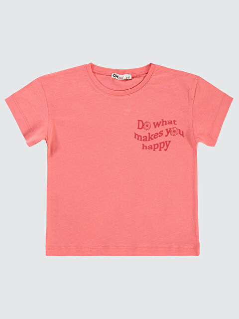 Civil Girls Kız Çocuk Tişört 2-5 Yaş Okyanus Mercanı