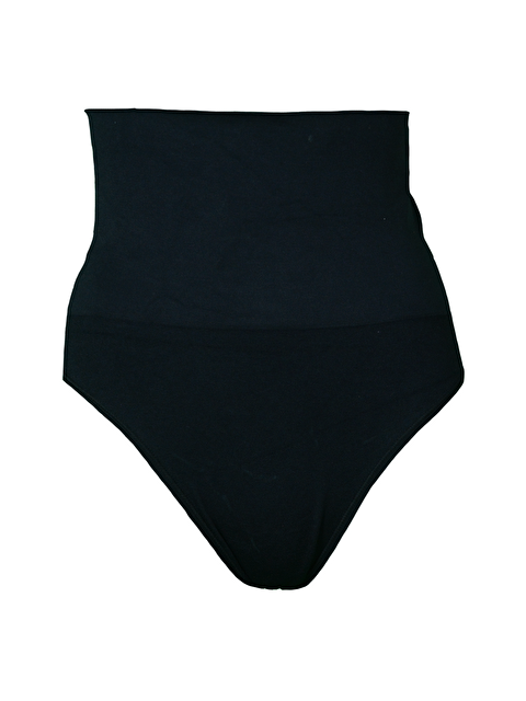 C&City C12039 Dikişsiz Double Slip Korse Siyah - S000222322-19351