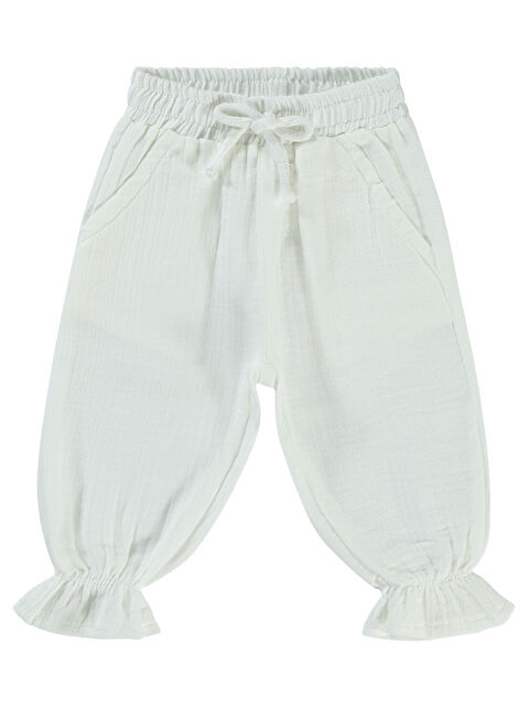 Civil Baby Kız Bebek Pantolon 6-18 Ay Ekru - S000201968-19965
