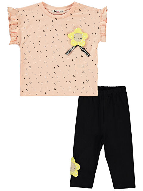 Civil Girls Kız Çocuk Takım 2-5 Yaş Pudra