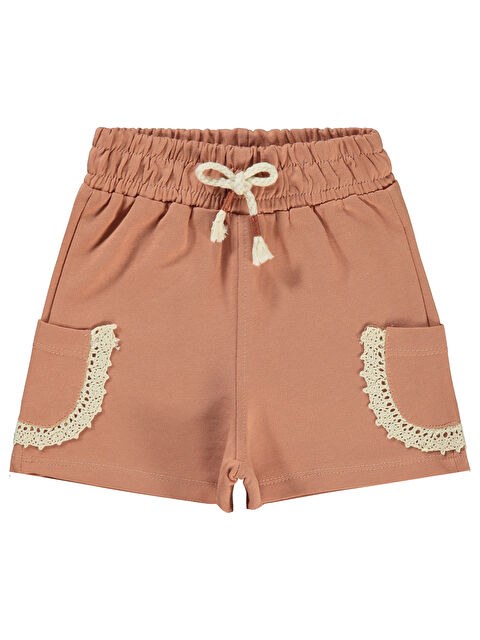 Civil Girls Kız Çocuk Şort 6-9 Yaş Kiremit