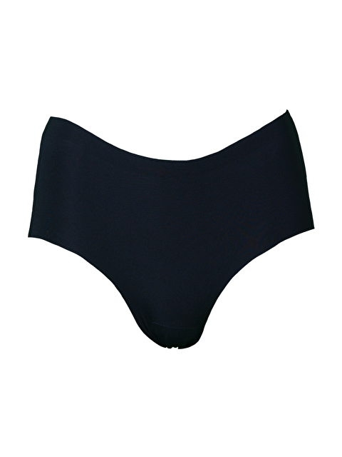 C&City Büyük Beden Kaymaz Yüksek Bel Lazer Külot C19202 Siyah - S000222975-19351