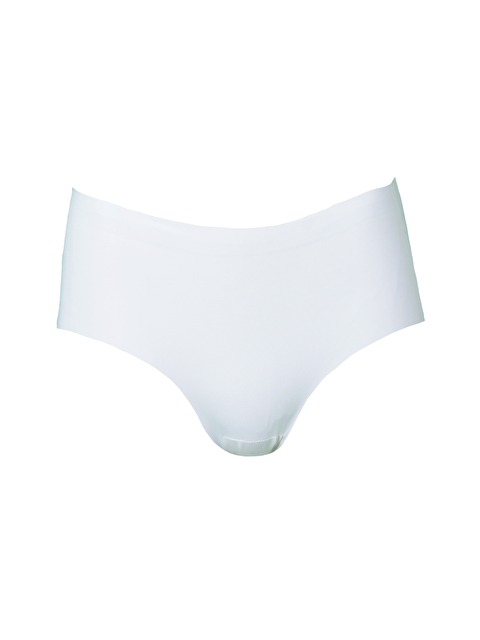 C&City Büyük Beden Kaymaz Yüksek Bel Lazer Külot C19202 Ekru - S000222975-19965