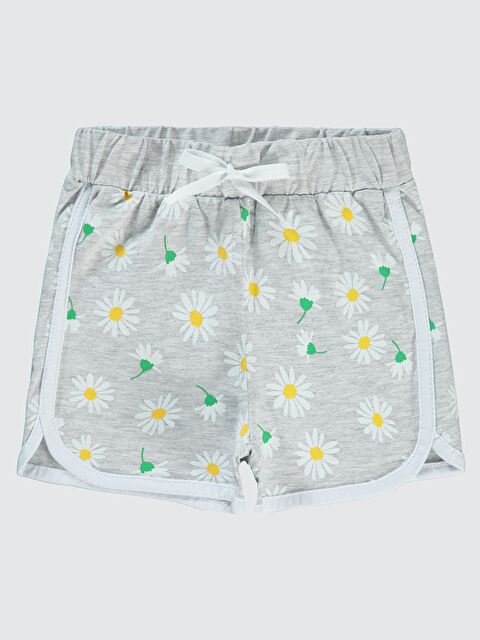 Civil Girls Kız Çocuk Şort 2-5 Yaş Gri - S000199387-20600