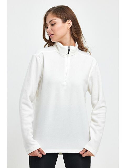 Süperlife Kadın Rahat Kalıp Softech Polar Yarım Fermuarlı Sweatshırt spr24pwk20 - S000064772-19965