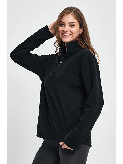 Süperlife Kadın Rahat Kalıp Softech Polar Yarım Fermuarlı Sweatshırt spr24pwk20 - S000064772-19351