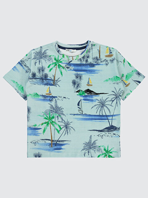 Civil Boys Erkek Çocuk Tişört 10-13 Yaş Su Yeşili