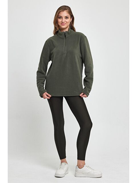 Süperlife Kadın Rahat Kalıp Softech Polar Yarım Fermuarlı Sweatshırt spr24pwk20 - S000064772-17354
