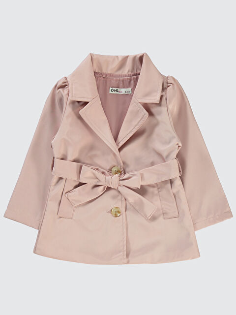 Civil Girls Kız Çocuk Trençkot 2-5 Yaş Pudra - S000200288-7152
