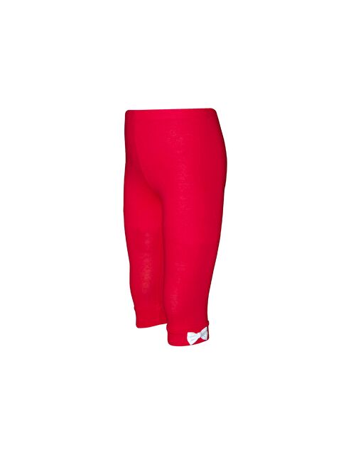 Lovetti Açık Kırmızı Kız Çocuk Renkli Fiyonklu Kapri - S000040109-20043