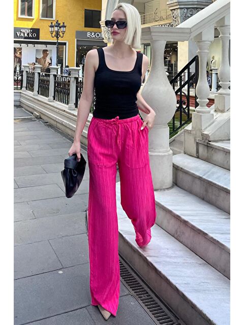 Madmext Kahverengi Cepli Bol Paça Kadın Pantolon Mg1882 - S000056706-18686