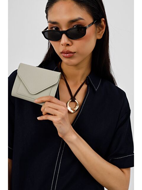 Shulebags Mysa Medium Zarf Cüzdan Mint