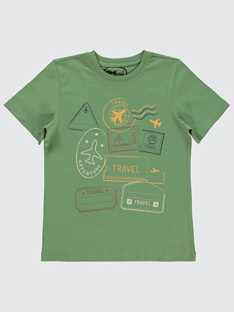 Civil Boys Erkek Çocuk Tişört 10-13 Yaş Açık Haki