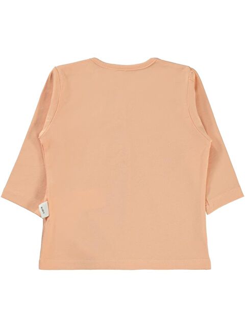 Civil Baby Önü Parçalı 6-18 Ay Kız Tek Üst - Pudra 9-12 Ay