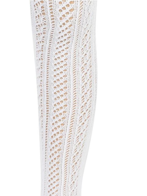 Civil Girls Fileli 3-11 Yaş Külotlu Çorap - Beyaz 9-10 Yaş - S000198095-20063