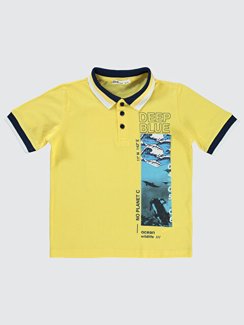 Civil Boys Erkek Çocuk Tişört 10-13 Yaş Sarı