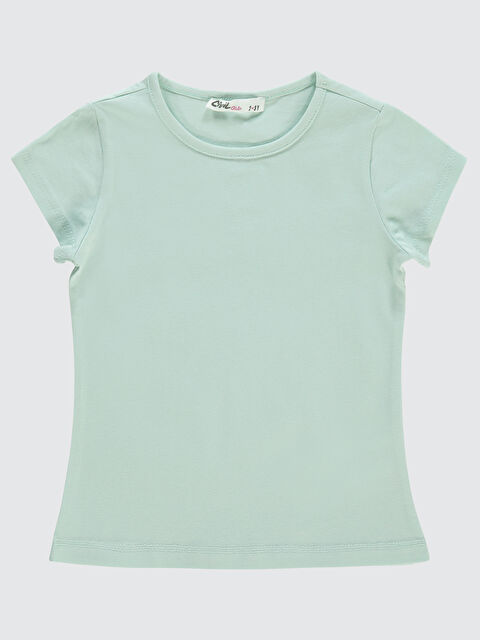 Civil Girls Kız Çocuk Tişört 2-5 Yaş Taze Nane