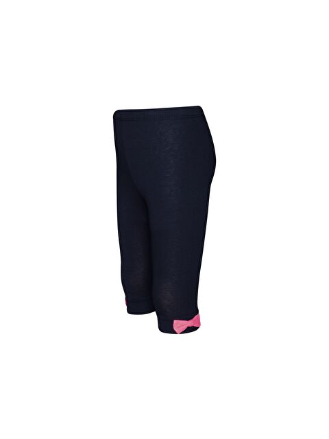 Lovetti Koyu Lacivert Kız Çocuk Renkli Fiyonklu Kapri - S000040109-29672