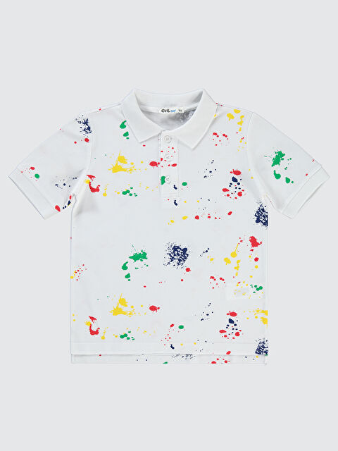 Civil Boys Erkek Çocuk Tişört 10-13 Yaş Beyaz