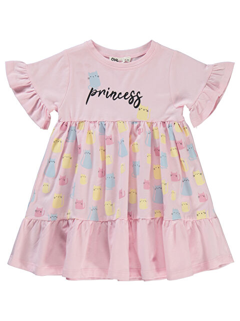 Civil Girls Kız Çocuk Elbise 2-5 Yaş Pembe