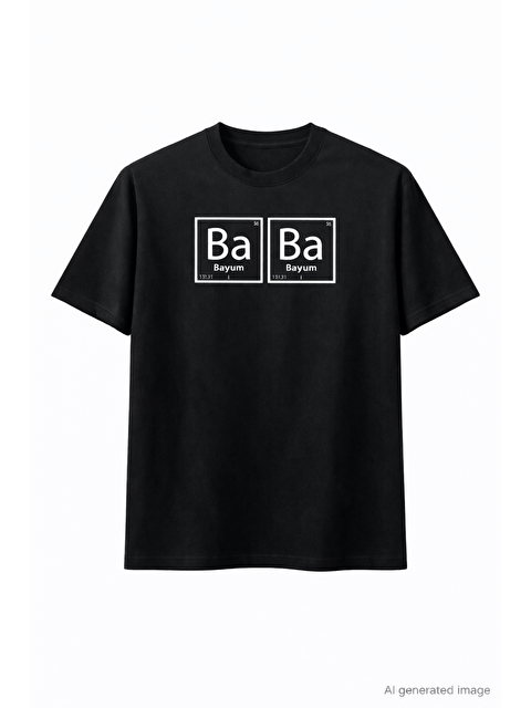 Jane's Babalar Günü Baskılı T-shirt - Siyah - S000528581-19351