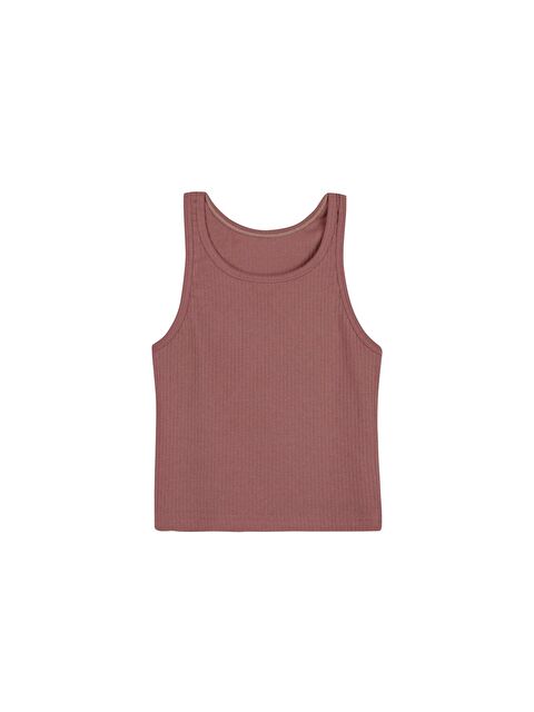 Hnx Pamuklu Kalın Askılı Fitilli Crop Kısa Kadın Atlet - S000070363-29704