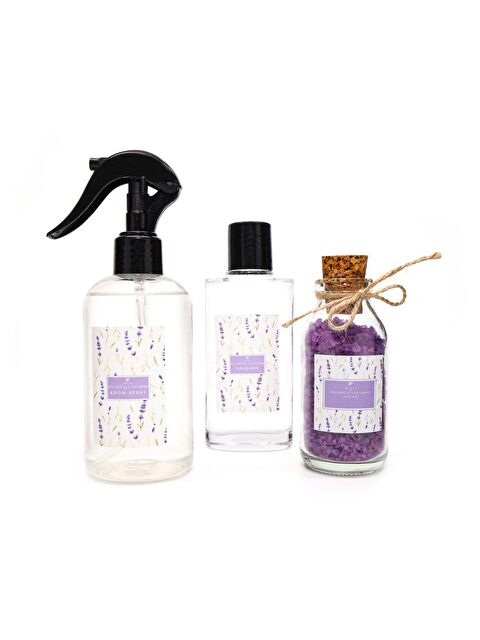 Missi Botanical Lavander Kokulu Banyo Hediye Seti(Oda Spreyi,Kolonya,Banyo Tuzu) - S000165555-19965