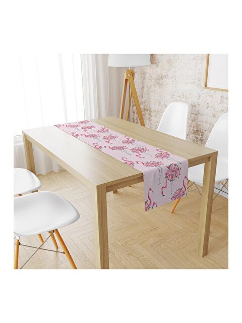 Evmila Pembe Kuğular Desen Runner Llrn 16 40x140 cm - S000088104-23173