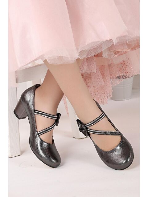 Kiko Kids Aisha Vakko Günlük Kız Çocuk 4 Cm Topuklu Abiye Ayakkabı - S000010469-26405