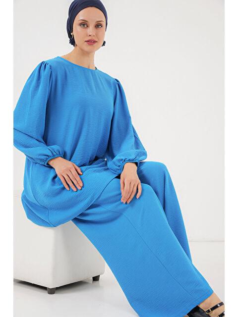 Bigdart Ayrobin Tunik Pantolon Alt Üst Takım 6712 - Mavi