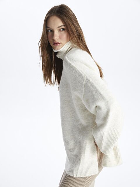 Dexia Balıkçı Yaka Yumuşak Dokulu Rahat Kalıp Triko Kazak - Vanetta - S000116054-19965