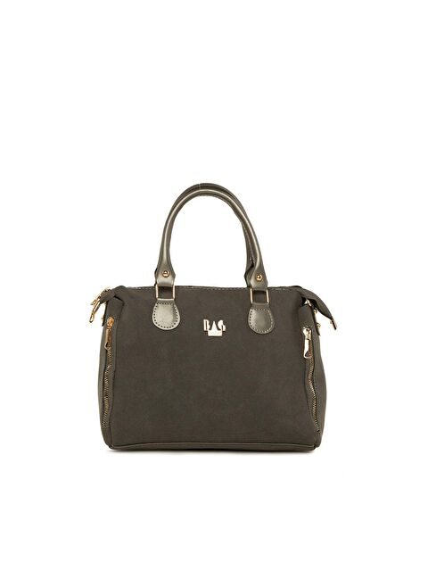 Bagmori Dik Çift Fermuarlı Nubuk Çanta - S000001458-20600