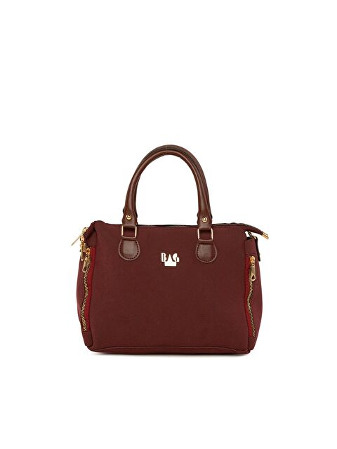 Bagmori Dik Çift Fermuarlı Nubuk Çanta - S000001458-19951