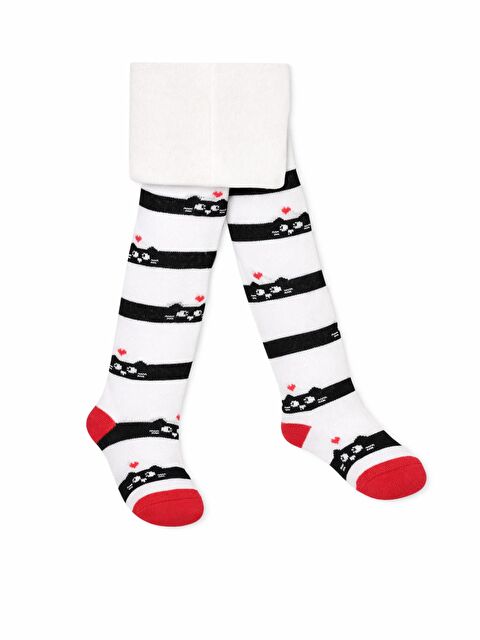 Civil Baby 6-18 Ay Bebek Kız Külotlu Çorap - Beyaz 12 Ay - S000485068-20063