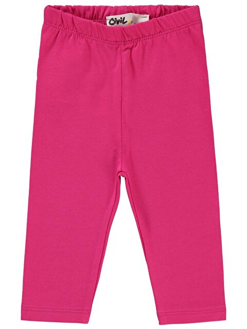 Civil Baby Düz Model Yan Dikişsiz 6-18 Ay Uzun Tayt - Fusya 9-12 Ay - S000202174-18686