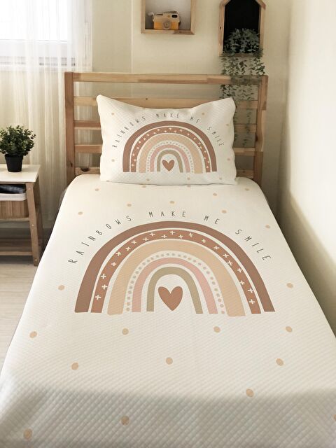 Evmila Desen Tek Kişilik Çocuk Pike Takımı 160x220 cm - S000020167-23173