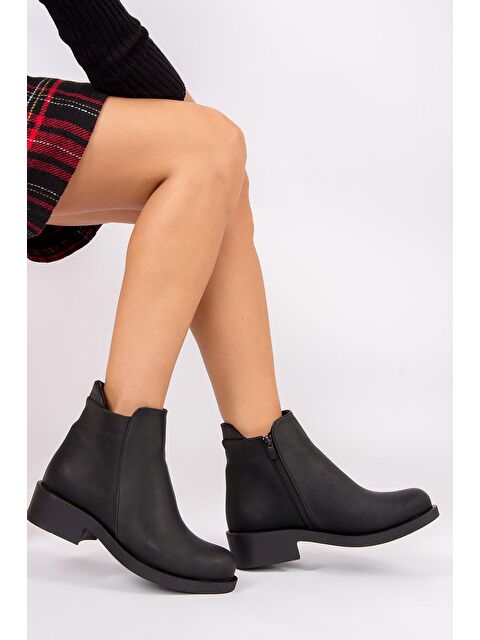 Fox Shoes G674120409 Siyah Kadın Bot - S000054479-19351