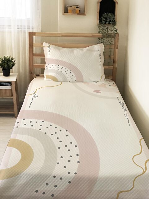 Evmila Desen Tek Kişilik Çocuk Pike Takımı 160x220 cm - S000020170-23173